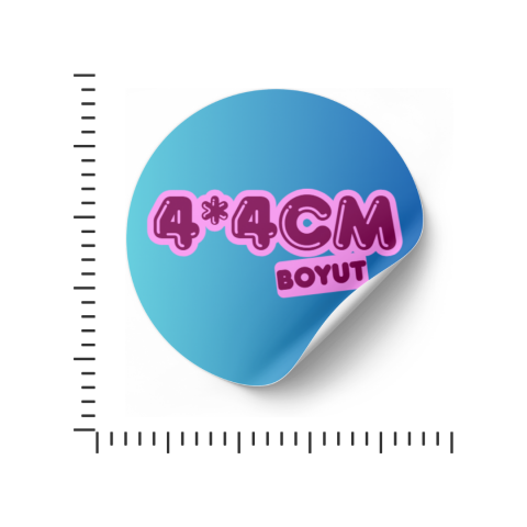 4*4 Boyutlu Etiket