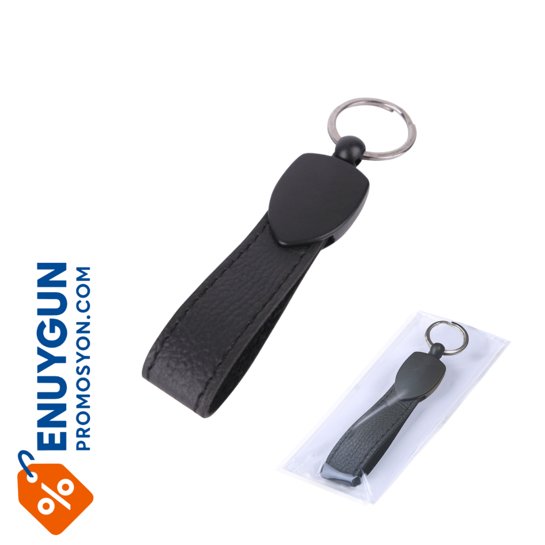 En Uygun Düzpelit Siyah Metal - Deri Anahtarlık En Uygun Düzpelit Siyah Metal - Deri Anahtarlık