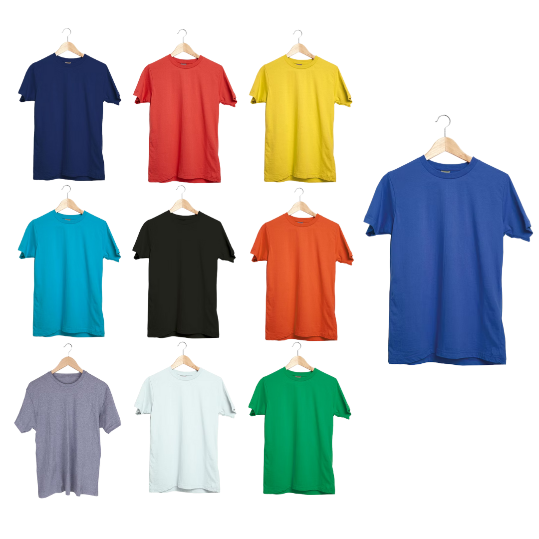 EN UYGUN SIFIR YAKA T-SHIRT PREMIUM (DTF BASKI)