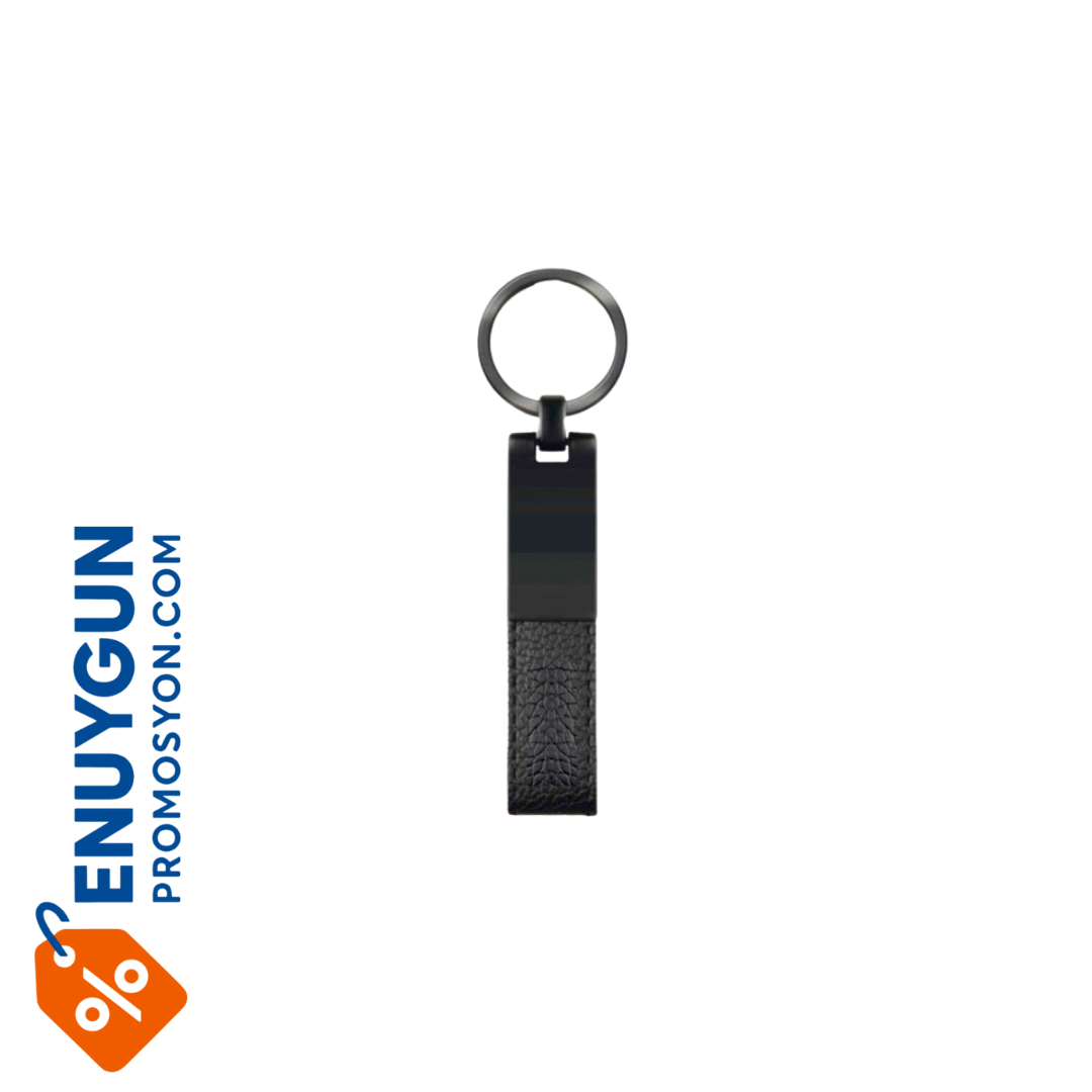 En Uygun Siyah Anzer Metal-Deri Anahtarlık En Uygun Siyah Anzer Metal-Deri Anahtarlık