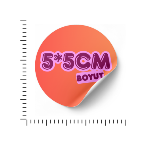 5*5 Boyutlu Etiket