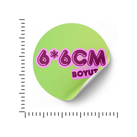 6*6 Boyutlu Etiket
