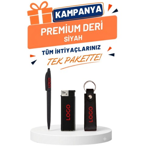 EN UYGUN PREMİUM DERİ SET - SİYAH