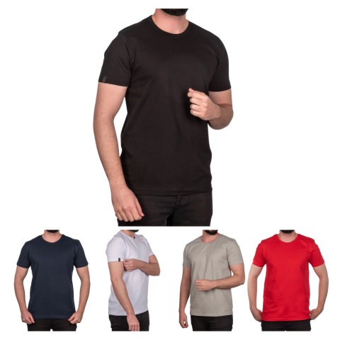 En Uygun Sıfır Yaka T-shirt - Toptan Premium - DTF